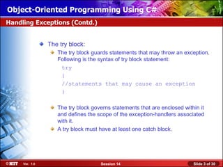 10 iec t1_s1_oo_ps_session_14 | PPT