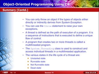 10 iec t1_s1_oo_ps_session_14 | PPT