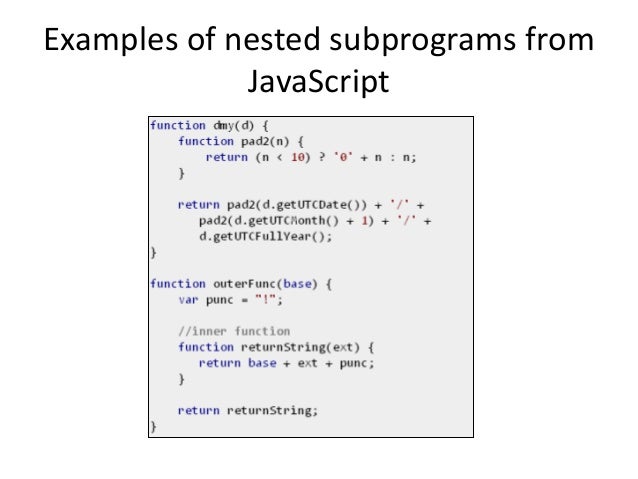 10 implementing subprograms