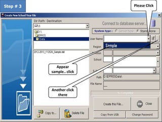 Step # 3 Please Click
Appear
sample.. click
Another click
there
 