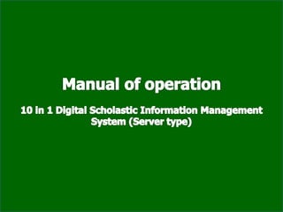 The DTR’s system
Project watch implementing software
With Locator program
Form 48 Generating system
Form-7 Generating system
Monitor punctuality and attendance
 