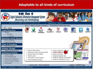 Adoptable to all kinds of curriculum
 