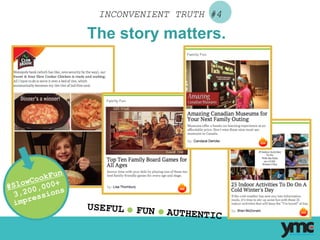 INCONVENIENT TRUTH #4
The story matters.
USEFUL FUN AUTHENTIC
#SlowCookFun
3,200,000+
impressions
 