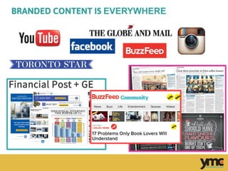 BRANDED	
  CONTENT IS EVERYWHERE
 