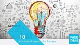 10
Innovation Lessons For Success
 