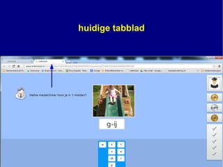 huidige tabblad
 