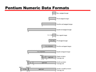 Pentium Numeric Data Formats
 