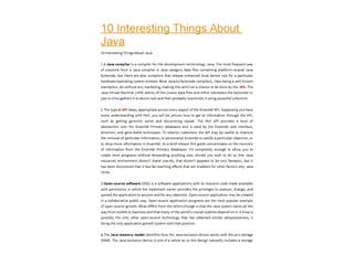 10 interesting things_about_java