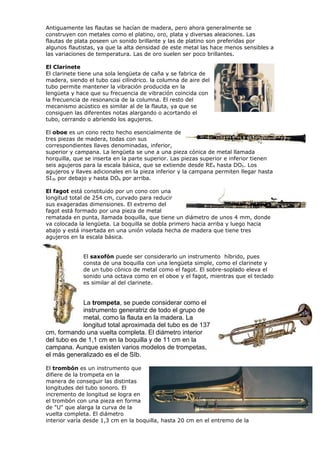 10 intrumentos de percusion,cuerda y viento | DOC