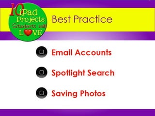 10 i pad projects students will love