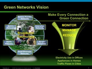 Laura Ipson - Cisco - Green Networks: The Backbone for Sustainability | PDF