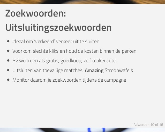 kosten zoekwoorden adwords