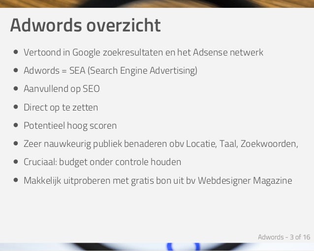 kosten zoekwoorden adwords