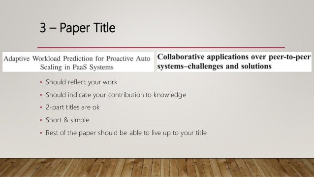 Key components of a research paper