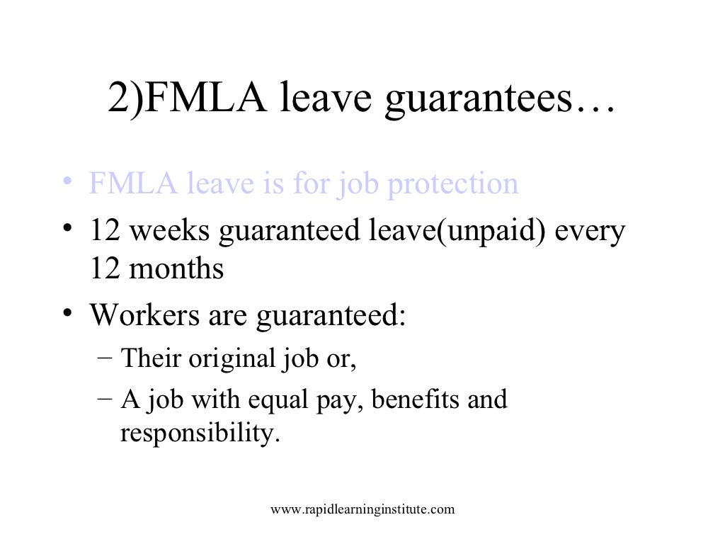 10 Key Facts About Fmla Regulations