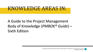 10 Project Management Knowledge Areas | PDF