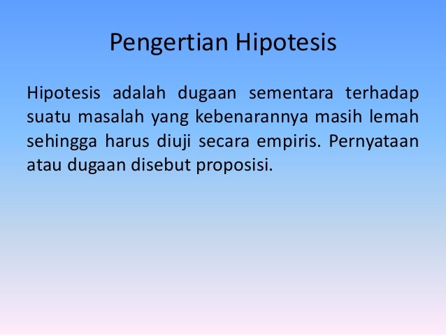 10 konsep dasar uji hipotesis