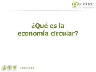 ¿Qué es la
economía circular?
 