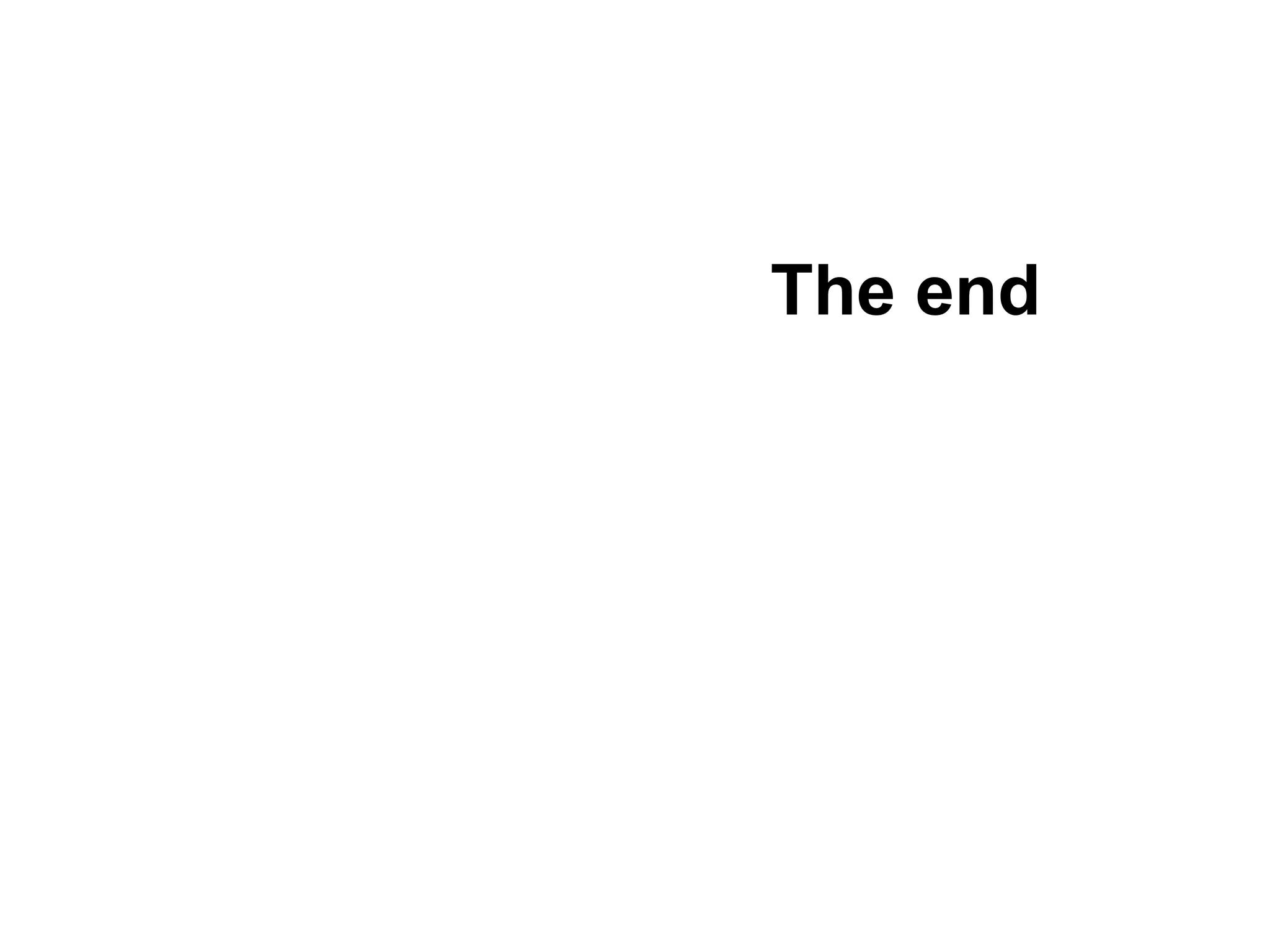 The end 