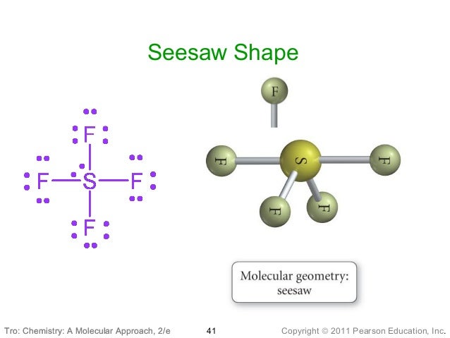 angles in seesaw molecular geometry