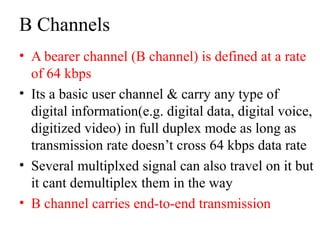 Topic : ISDN(integrated services digital network) part 2 | PPT