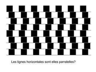 Les lignes horizontales sont elles parralelles? 
