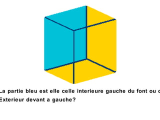 La partie bleu est elle celle interieure gauche du font ou celle Exterieur devant a gauche? 