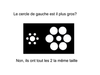 Non, ils ont tout les 2 la même taille Le cercle de gauche est il plus gros? 