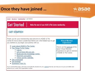 Once they have joined …
 