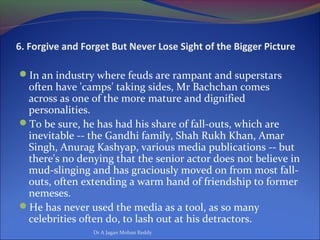 Matyrer Rampent 10 lessons from amitabh | PPT