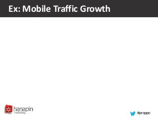 #proppc
Ex: Mobile Traffic Growth
 