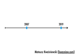 Mateusz Kwaśniewski (kwasniew.com)
2007 2019
 