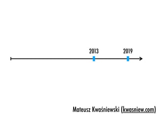 2013 2019
Mateusz Kwaśniewski (kwasniew.com)
 
