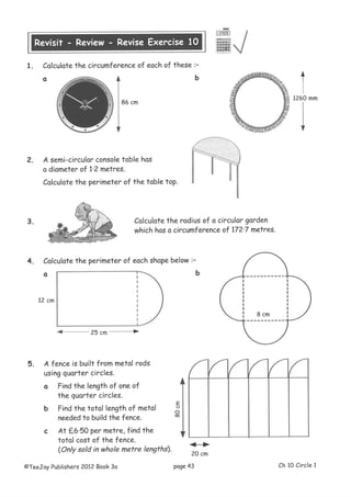 10 level 3a hw chapter 10 circle 1 | PDF