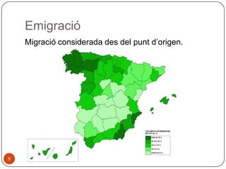 Emigració
Migració considerada des del punt d’origen.

5

 