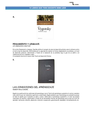 10 Libros que todo Docente debe Leer | PDF