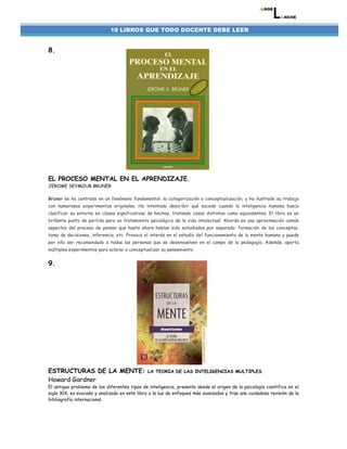 10 Libros que todo Docente debe Leer | PDF