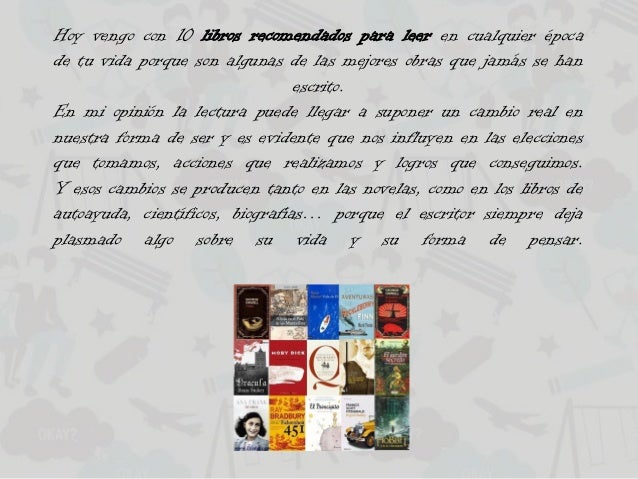 10 libros que hay que leer en la vida