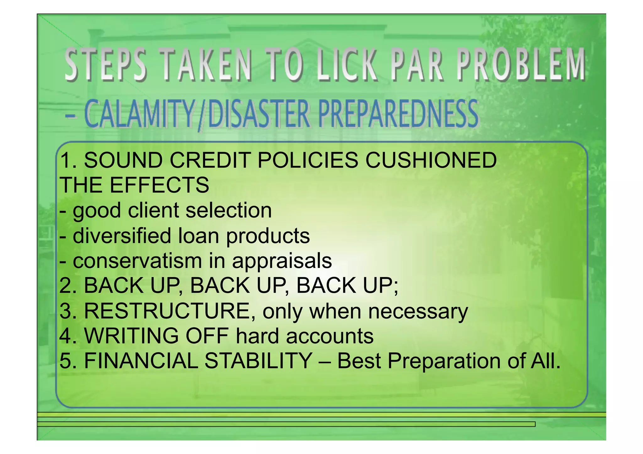 Licking the PAR Problem