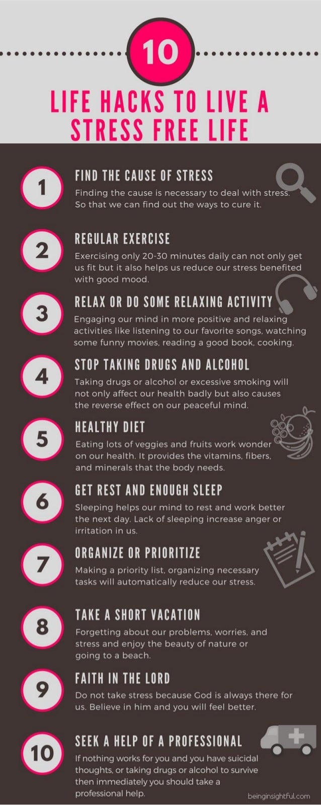 10 Life Hacks To Live A Stress Free Life