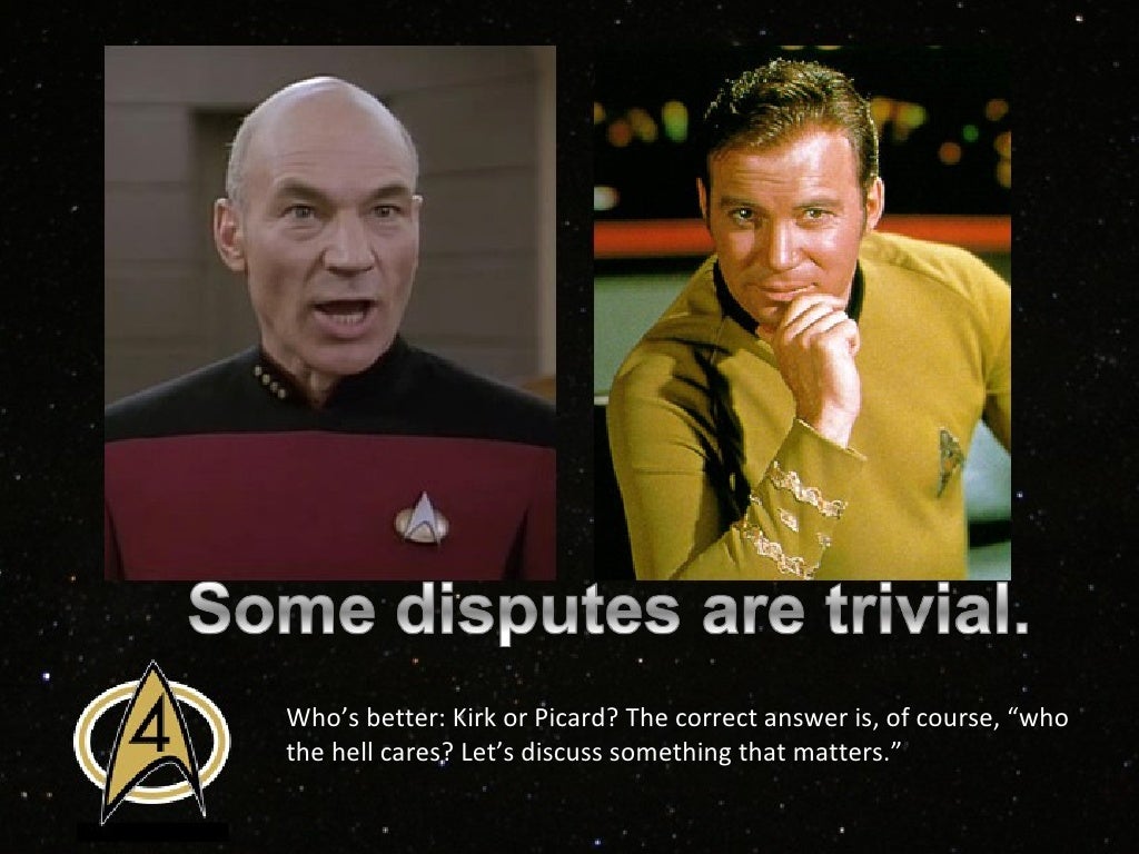 Who's better: Kirk or Picard?
