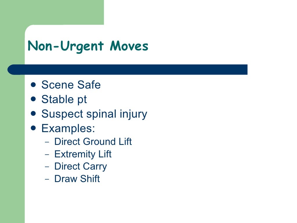 10)Lifting And Moving Patients