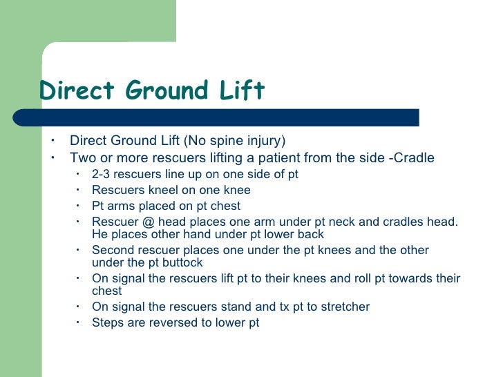 10)Lifting And Moving Patients