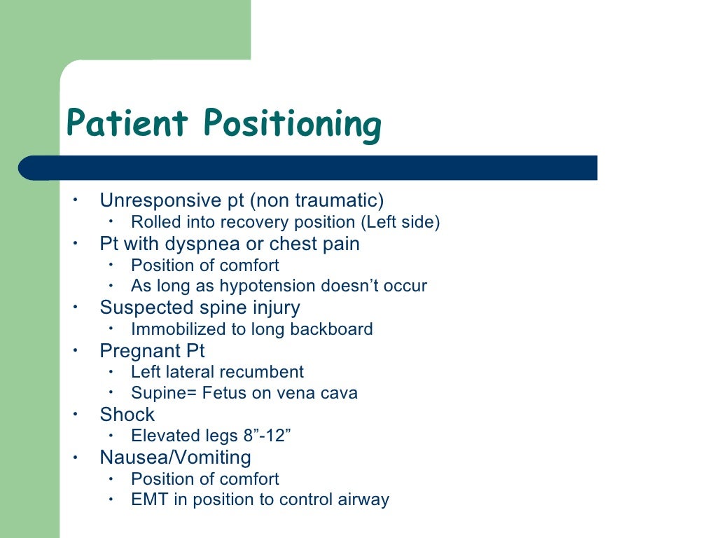 10)Lifting And Moving Patients