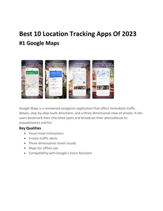 10 Location Tracking Apps for Pinpoint Accuracy | PDF