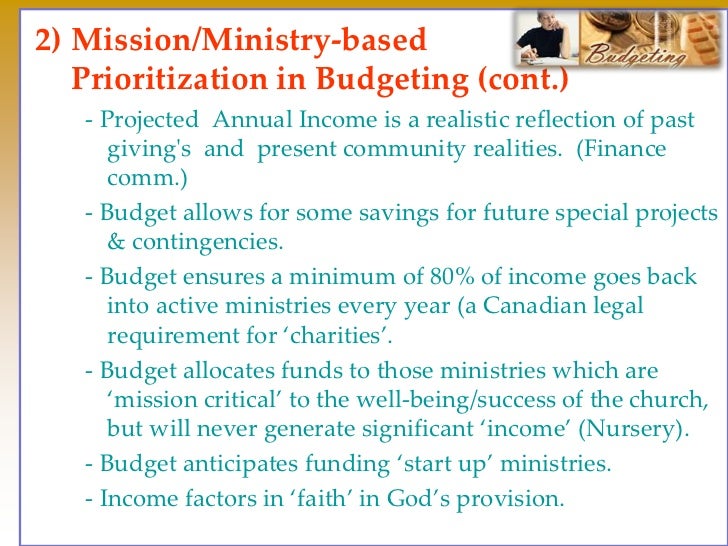 10 Managing church finances