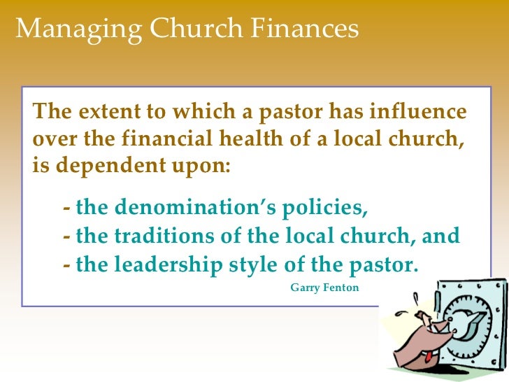 10 Managing church finances