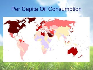 Per Capita Oil Consumption
 