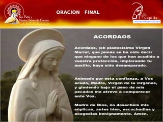 ORACION FINAL
 
