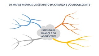 10 MAPAS MENTAIS DE ESTATUTO DA CRIANÇA E DO ADOLESCE NTE
ESTATUTO DA
CRIANÇA E DO
ADOLESCENTE
 